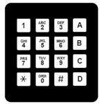 96BB2-006-R, Keypad 16 Key Terminal Pins 5mA 12VDC 1000000Cycle 1.72N (2 Items)