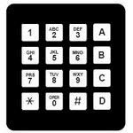 96BB2-006-R, Keypad 16 Key Terminal Pins 5mA 12VDC 1000000Cycle 1.72N (2 Items)
