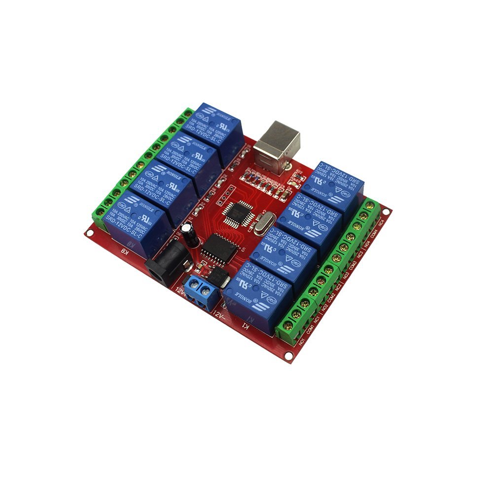 Stayhome 8 Channel 12V Relay Module/Computer USB Control Switch/Free Driver/PC Intelligent Controller
