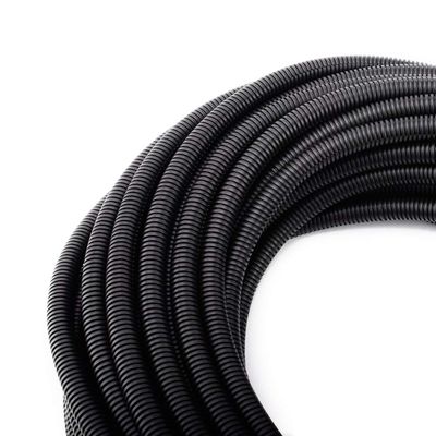 ZhiYo 50FT 3/8 Wire Loom Split Tubing Auto Wire Conduit Flexible Cover | High Temperature Heat Resistant -40F to 257F | Plastic Cover for Electrical Wires & Cables