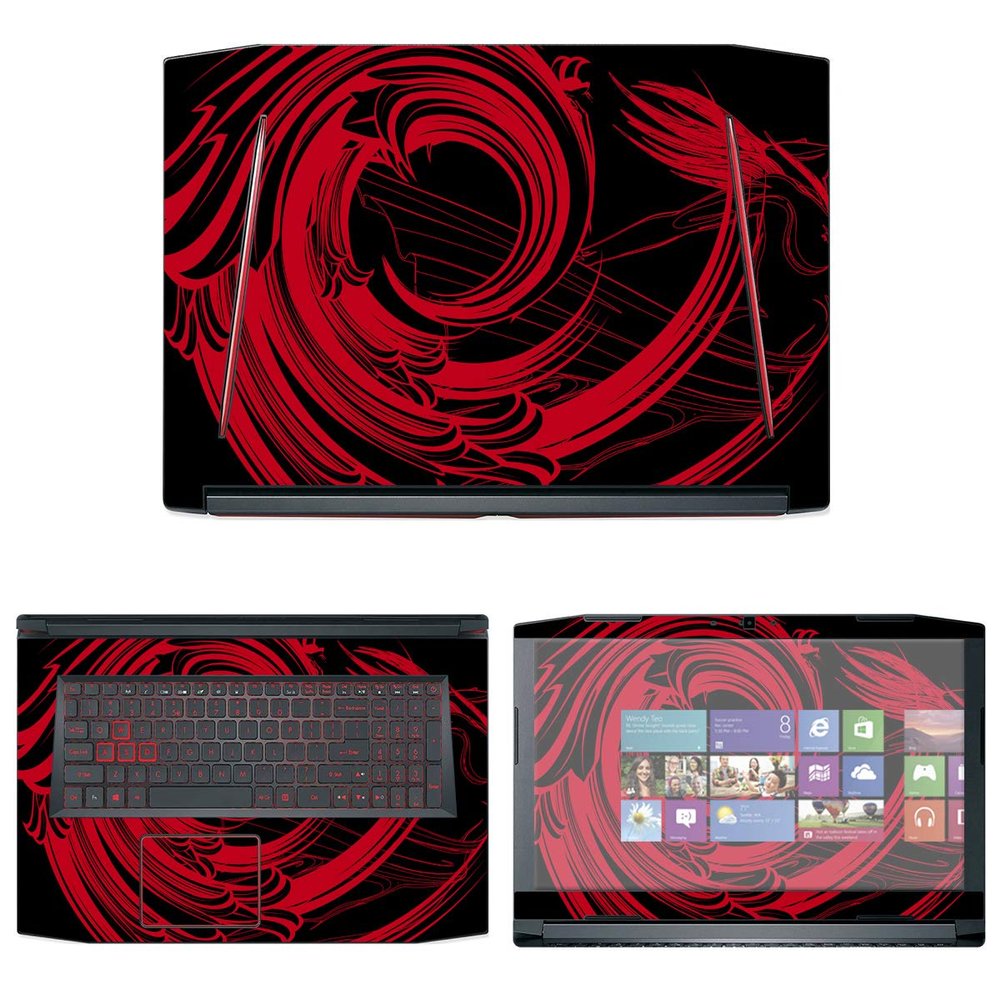 Decalrus - Protective Decal Abstract Rose Skin Sticker for Acer Predator Helios 300 PH317 (17" Screen) case Cover wrap ACpredatorHelios17-91