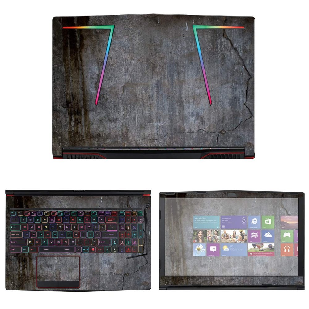 Decalrus - Protective Decal Skin Sticker for MSI GE63 Raider (15.6" Screen) case Cover wrap MSg63Raider-4
