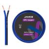 JAVEX 14-Gauge AWG Audio Speaker Wire (50 FT), [OFC Oxygen-Free Copper] HighFlex Thin Flat Cable for Automotive Car Stereo Audio, HI-FI Stereo, Home Theater, Blue/Black view 1