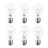 Xtricity A19 Clear Incandescent Rough Service Light Bulb, 100 Watt, 2700K Soft White, E26 Medium Base, 1020 Lumens, 130V (6 Pack) view 1