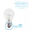 Xtricity A19 Clear Incandescent Rough Service Light Bulb, 100 Watt, 2700K Soft White, E26 Medium Base, 1020 Lumens, 130V (6 Pack) view 4