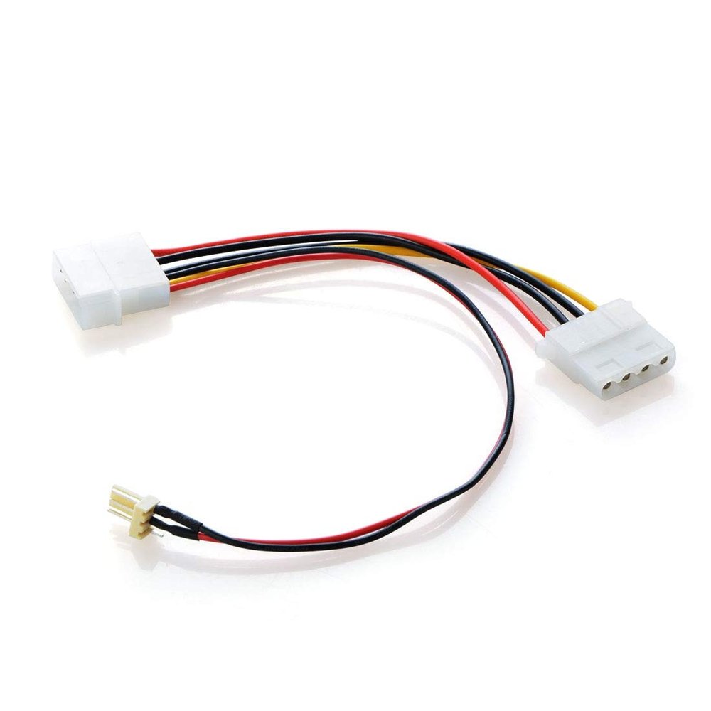 Gimax 3 Pins to 4 Pins IDE Power Connector Cable Extension Cord Adapter For PC CPU Fan Computer Cables Connectors P20