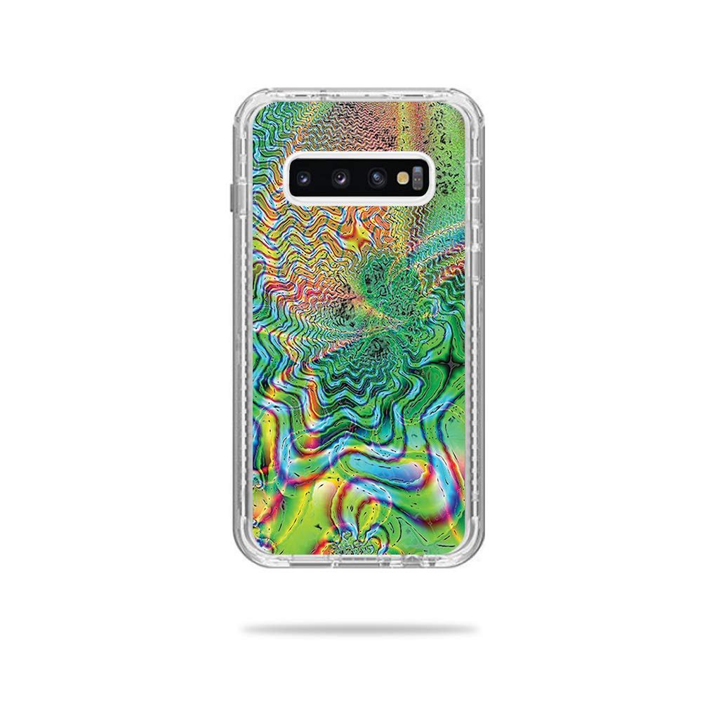 MightySkins Skin Compatible with Lifeproof Next Case Samsung Galaxy S10+ - Psychedelic | Protective, Durable, and Unique Vinyl Decal wrap Cover | Easy to Apply, Remove | Made in The USA