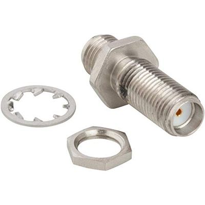 901-9209-ASF, Conn SMA Adapter RCP/RCP 0Hz to 18GHz 50Ohm ST Panel Mount Gold Over Nickel (2 Items)