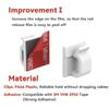 Cable Clips 40pcs with Strong Adhesive Tapes,Wire Holder Organizer Cord Management for Car, Office and Home (White- CC04(40PCS)-Upgraded) view 2