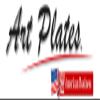 Art Plates 1 Gang Toggle Decorative Metal Wall Plate - Blue and Gray Flower Toss - (Made in USA) view 4