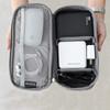 Surblue Electronics Organizer Accessories Cable Organizer Bag, Compact and Portable Waterproof Travel Cable Organizer Bag for USB cables, chargers, mobile power supplies, phones, SD cards, Black view 2