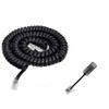 AIMIJIA Telephone Cord Detangler, Black Coiled Telephone Handset Cord 13 Ft Uncoiled / 2 Ft Coiled and Black Extended Rotatable Telephone Phone Cord Detangler Landline Telephone Accessory view 1