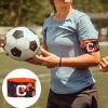 SPYMINNPOO Player Bands, Durability Nylon Soccer Armband Adjustable Captain Bands for Outdoor Team Sports Groups(Orange) view 2