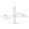 Continews Screen Quartet Freestanding Monitor Mount for Four Monitors view 3