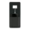 Bey-Berk Black Leather Phone Cradle for Wall Outlet, 5"L x 0.1"W x 11"H view 1