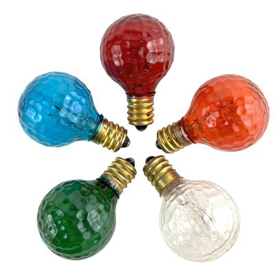 National Artcraft Random Blinking 7 Watt Incandescent Light Bulbs- Pkg/10 (Multi-Color)