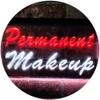 ADVPRO Permanent Makeup Beauty Salon Dual Color LED Neon Sign White & Red 16" x 12" st6s43-m0037-wr view 1