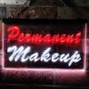ADVPRO Permanent Makeup Beauty Salon Dual Color LED Neon Sign White & Red 16" x 12" st6s43-m0037-wr view 2