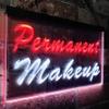 ADVPRO Permanent Makeup Beauty Salon Dual Color LED Neon Sign White & Red 16" x 12" st6s43-m0037-wr view 3