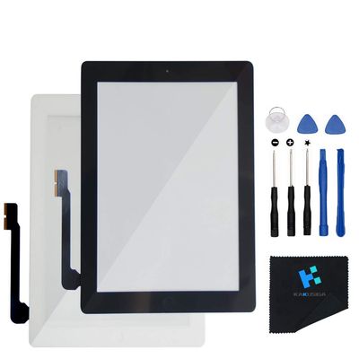 KAKUSIGA Compatible with ipad 3rd Touch Screen Glass Digitizer Replacement, Home Button Flex, Adhesive Tape,Repair Tools kit (White)