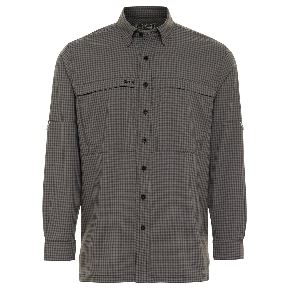 GameGuard Gunmetal TekCheck Shirt | Long Sleeve