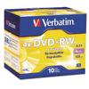 VER94839 - Description : Silver Rewritable Disc with 4X Speed - Verbatim DVD+RW Rewritable Disc - Pack of 10 view 1