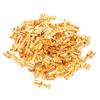 100 Pieces 6.3mm Female Spade Terminal Connectors Gold Brass Car Speaker Wire Connector for Car/Boat Speaker view 3