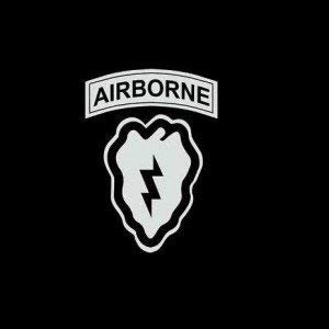 25th Infantry Airborne Vinyl Decal Stickers - Sticker Graphic - Auto, Wall, Laptop, Cell, Truck Sticker for Windows, Cars, Trucks