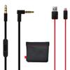 Original Replacement AUX Audio Cable Cord for Beats by Dre Headphones Solo/Studio/Pro/Wireless/Mixr with MIC Black+Replacement Charger Cable for Beats by Dr Dre and Pill view 1