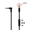 Original Replacement AUX Audio Cable Cord for Beats by Dre Headphones Solo/Studio/Pro/Wireless/Mixr with MIC Black+Replacement Charger Cable for Beats by Dr Dre and Pill view 2