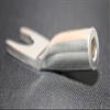 Banana to Spade Speaker Cable Adapters - Silver Plated OFC Copper (no Nickel Base) - Audiophile Quality (2 Pack) view 2