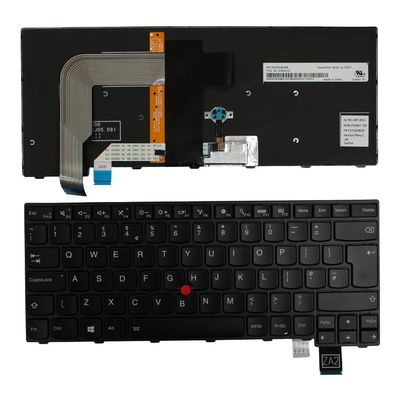 Power4Laptops UK Layout Black Frame Backlit Black Replacement Laptop Keyboard Compatible with Lenovo NSK-ZA6BT