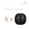 BEADNOVA Cable Clips Cord Organizer Cable Management Wire Cord Holder 3 Slots Adhesive Wire Holder for Car Charging Accessory PC Office Home (Black, 6 pcs) view 2