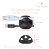 BEADNOVA Cable Clips Cord Organizer Cable Management Wire Cord Holder 3 Slots Adhesive Wire Holder for Car Charging Accessory PC Office Home (Black, 6 pcs) view 3