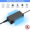 TKDY 24V 2.5A Power Supply Adapter fit for 24V LED Light Strips, Soundbar, Printer, Electronic Cutting Machine etc. AC 100-240V to DC 24 Volt 2.5 Amp 60W Converter with 5.5 * 2.5mm DC Plug Tip. view 2