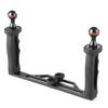 Poyinco Underwater Video Light Stabilizer Tray, Lightweight Aluminium Tray for GoPro OSMO and Any Other Camera with 1/4 inch Screw Hole view 3