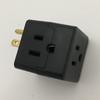 AVB Cable LA-21 AVB Cable 3 Way Grounded Outlet (Black)| Zack Electronics view 1