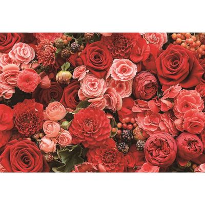 DORCEV 9x6ft Flower Photography Backdrop Wedding Birthday Party Bridal Shower Baby Shower Background Rose Flower Wall Garden Kids Adult Lover Wedding Photo Studio Props