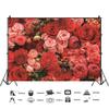 DORCEV 9x6ft Flower Photography Backdrop Wedding Birthday Party Bridal Shower Baby Shower Background Rose Flower Wall Garden Kids Adult Lover Wedding Photo Studio Props view 2