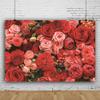 DORCEV 9x6ft Flower Photography Backdrop Wedding Birthday Party Bridal Shower Baby Shower Background Rose Flower Wall Garden Kids Adult Lover Wedding Photo Studio Props view 3