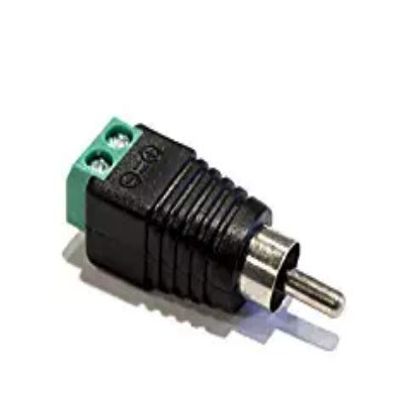 Male RCA Plug 2 Pin Terminal Custom Video/Audio Jack