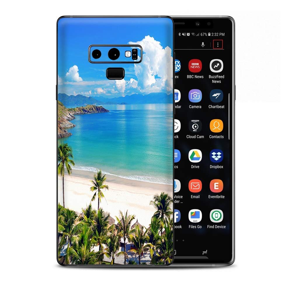 Skin Decal Vinyl Wrap for Samsung Galaxy Note 9 | Decal Stickers Skins Cover| Tropical Paradise Palm Trees