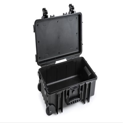 B&W Outdoor Case Hard Case Type 6600 Empty (Hard Case IP67, No Contents, Waterproof, Inner Dimensions 50 x 28.5 x 18.5 cm, Black)