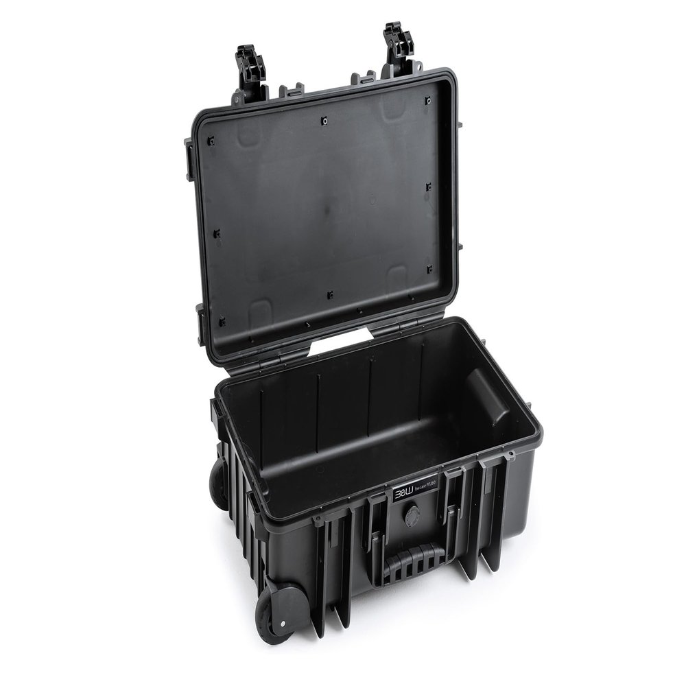 B&W Outdoor Case Hard Case Type 6600 Empty (Hard Case IP67, No Contents, Waterproof, Inner Dimensions 50 x 28.5 x 18.5 cm, Black)