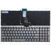 Laptop Replacement Keyboard Fit HP Pavilion 15-AB047NA 15-AB048NA 15-AB049NA 15-AB051NA 15-AB271NA Spanish Layout with Backlight (Sliver Key Black Word) view 1