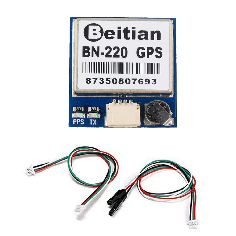Geekstory BN-220 Dual GPS Glonass Module Navigation TTL Level 9600bps + GPS Passive Antenna for Arduino Raspberry Pi Pixhawk F3 CC3D Betaflight F4 Flight Control