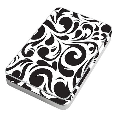 MightySkins Skin Compatible with Lifeprint 3x4.5 Hyperphoto Printer - Swirly Black | Protective, Durable, and Unique Vinyl wrap Cover | Easy to Apply, Remove, and Change Styles | Made in The USA
