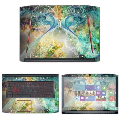 Decalrus - Protective Decal Butterfly Skin Sticker for Acer Predator Helios 300 PH317 (17" Screen) case Cover wrap ACpredatorHelios17-197