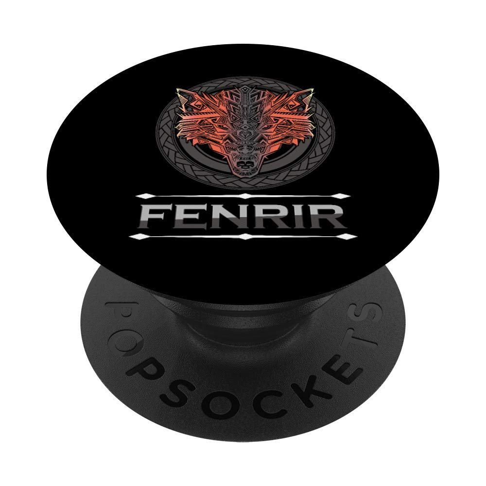 Nordic Germanic Fenrir Norse Mythology Gift PopSockets Grip and Stand for Phones and Tablets