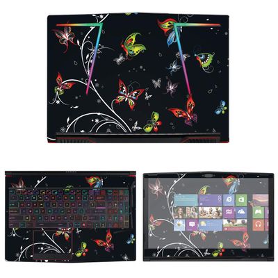 Decalrus - Protective Decal Butterfly Skin Sticker for MSI GE63 Raider (15.6" Screen) case Cover wrap MSg63Raider-28